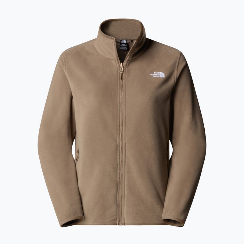 Női gyapjú pulóver The North Face Glacier Fleece mokka barna 5