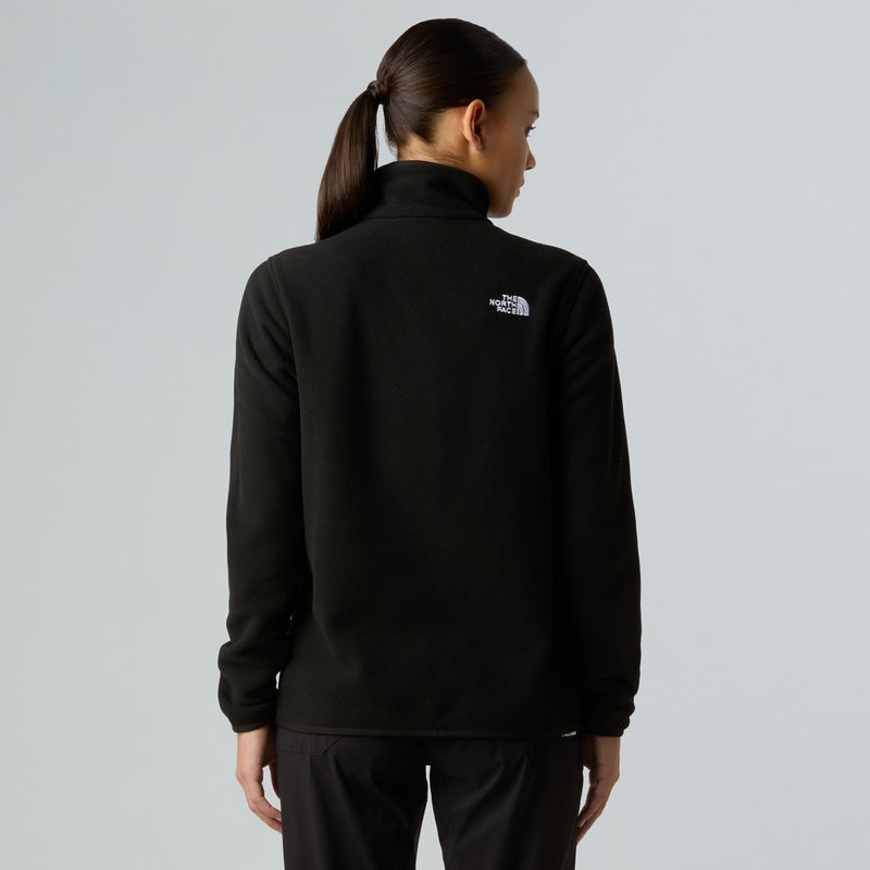 Női gyapjú pulóver The North Face Glacier Fleece 1/4 Zip fekete 3