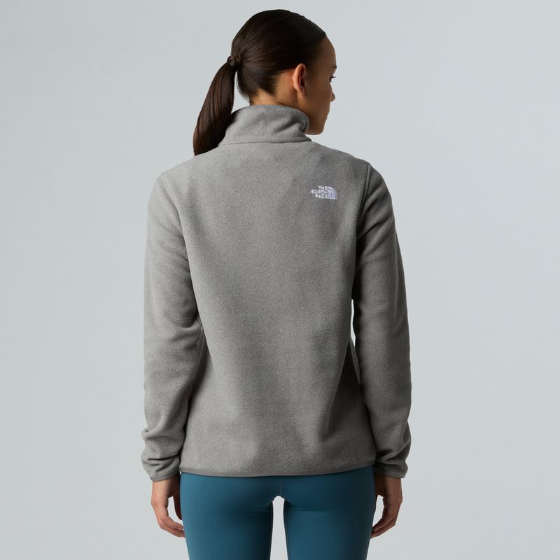 Női gyapjú pulóver The North Face Glacier Fleece 1/4 Zip középszürke szürke szürke 3