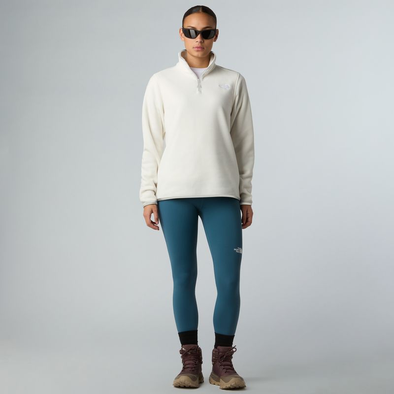 Női gyapjú pulóver The North Face Glacier Fleece 1/4 Zip fehér dune 2
