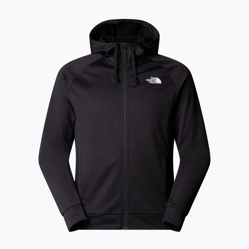 Férfi The North Face Reaxion 2.0 kapucnis teljes cipzáras fekete heather pulóver 5