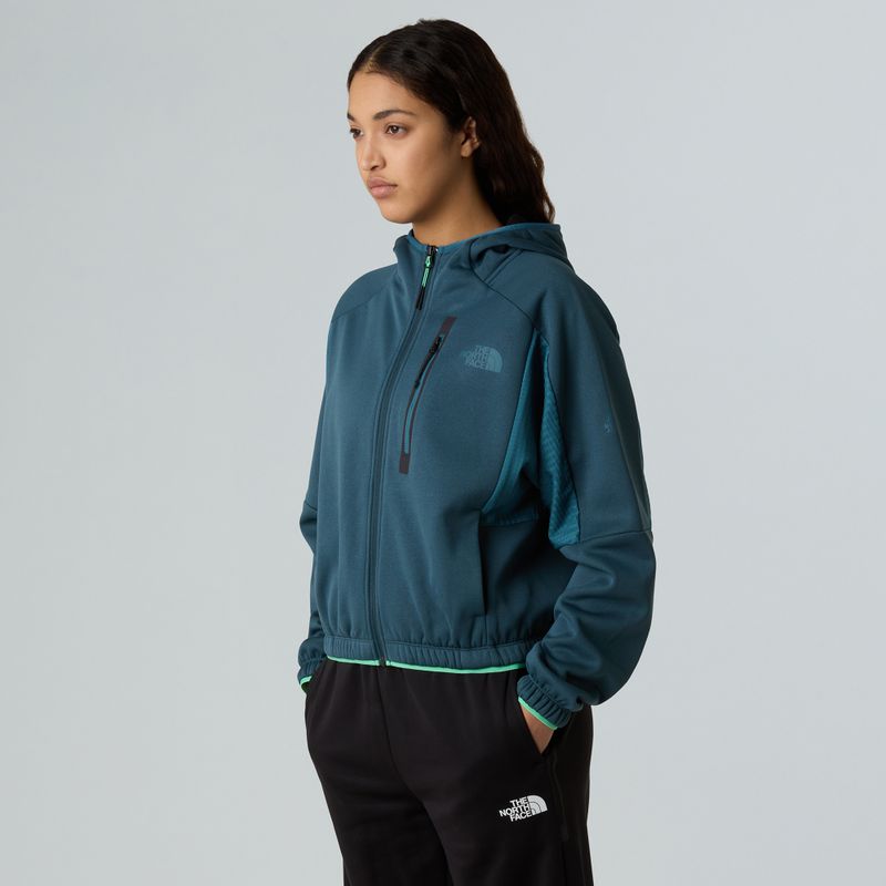Női The North Face Mountain Athletics Fleece Full Zip teljes cipzáras mély ciprus/space pulóver 4