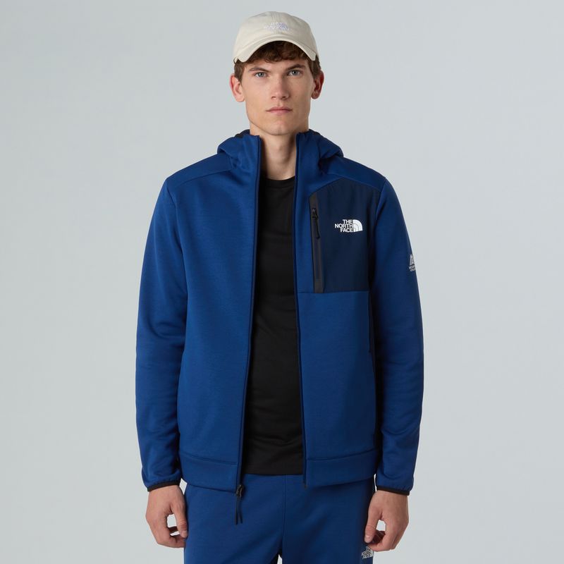 Férfi The North Face Mountain Athletics Fleece Full Zip pulóver estate blue/summit navy 4
