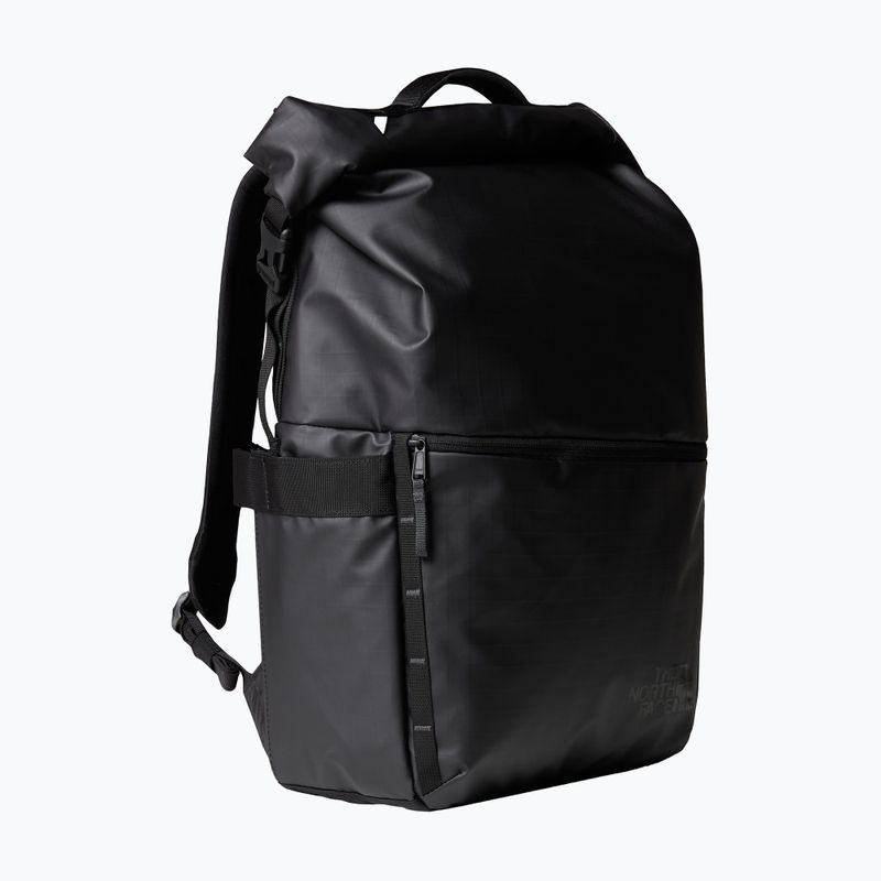 Férfi városi hátizsák The North Face Base Camp Voyager Rolltop 25 l fekete/aszfalt szürke