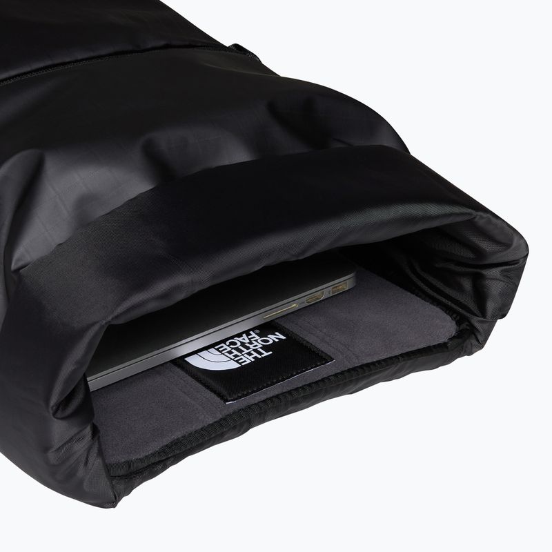 Férfi városi hátizsák The North Face Base Camp Voyager Rolltop 25 l fekete/aszfalt szürke 4