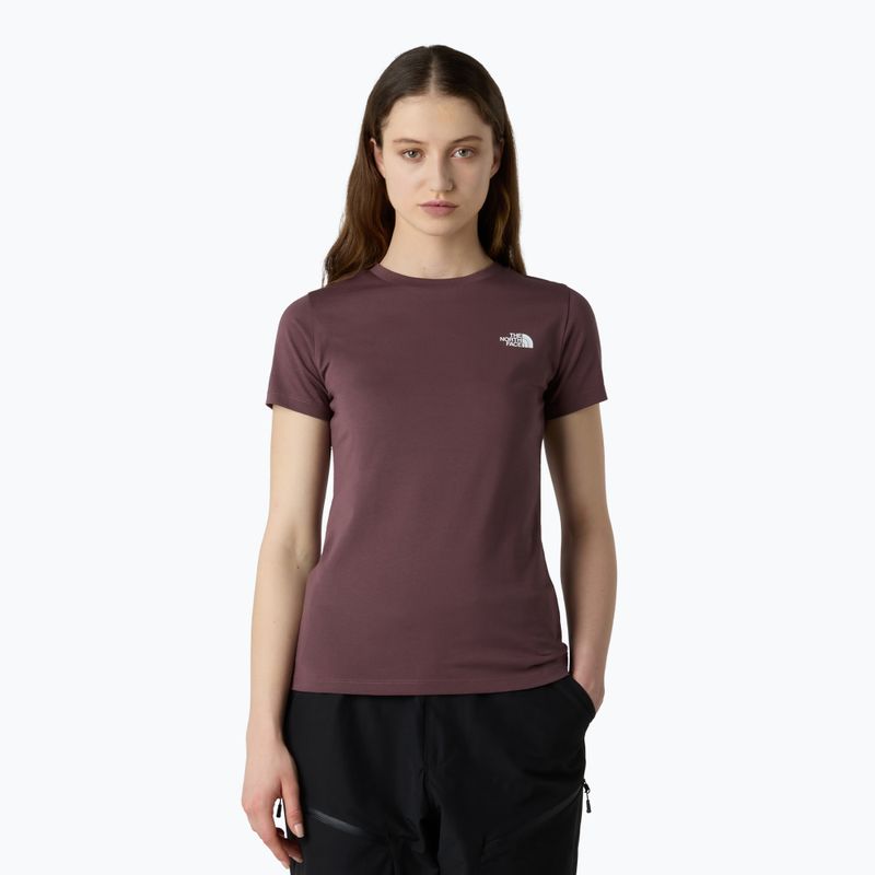 The North Face Simple Dome Slim női póló tawny quartz