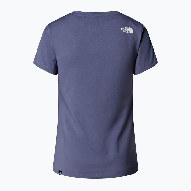 Női póló The North Face Simple Dome Slim kék napfogyatkozás 5
