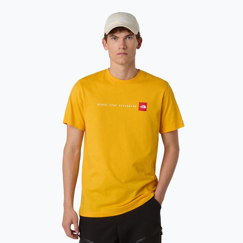 Férfi póló The North Face Never Stop Exploring Tee summit gold