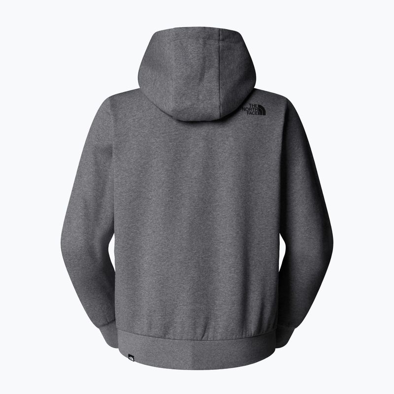Férfi pulóver The North Face Easy Hoodie közepes szürke heather 5