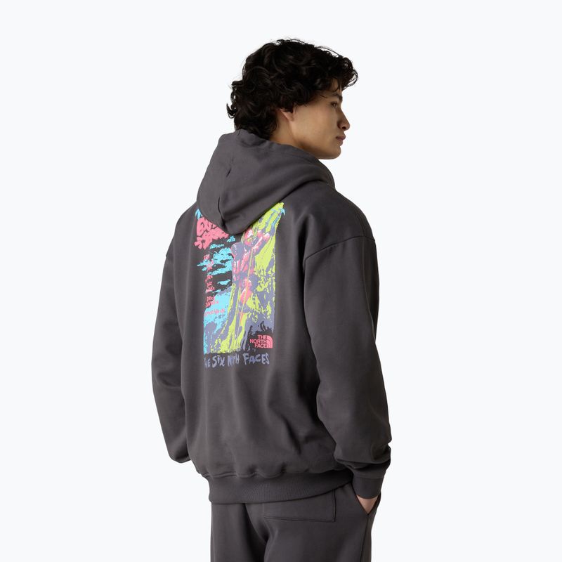 Férfi kapucnis pulóver The North Face Expedition Celebration Oversized Hoodie anthracite grey 3