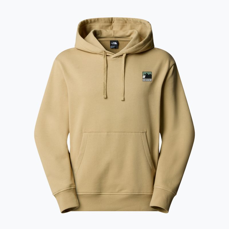 Férfi pulóver The North Face Mountain Logo Relaxed kapucnis khaki stone 4