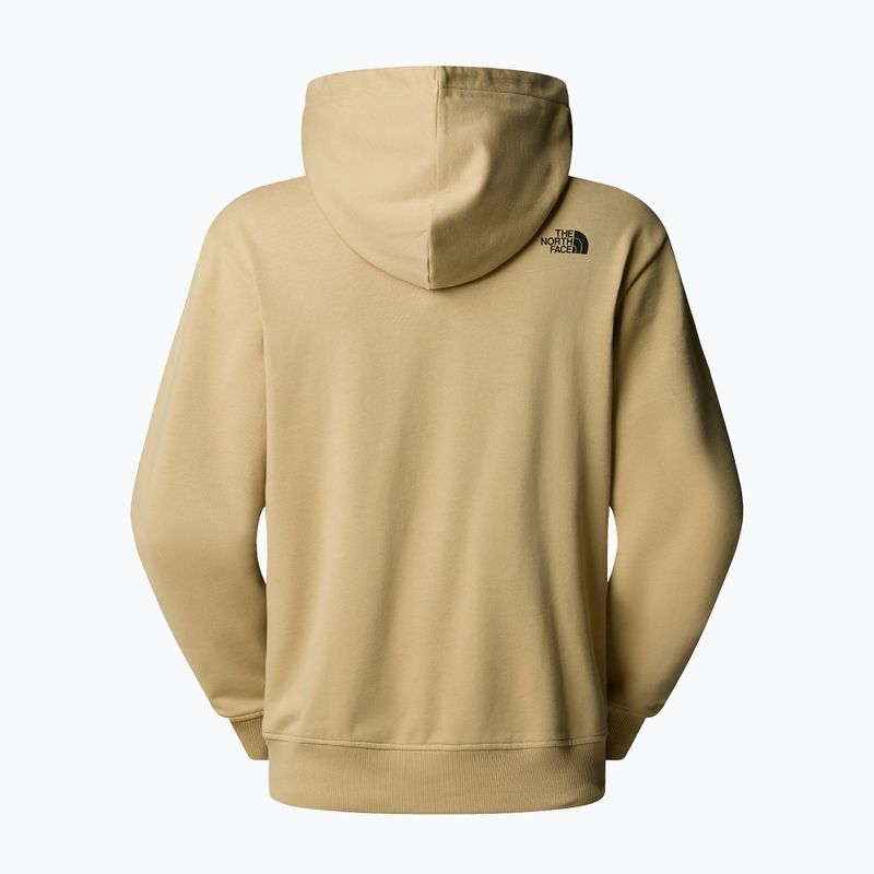 Férfi pulóver The North Face Mountain Logo Relaxed kapucnis khaki stone 5