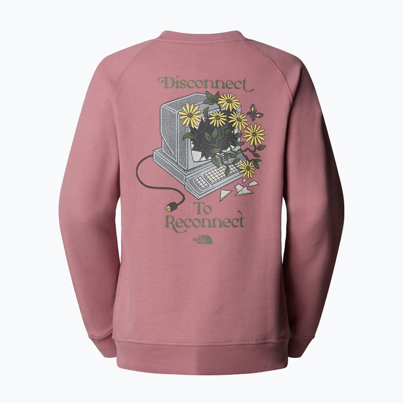 Női pulóver The North Face Connect Relaxed Crew Graphic nostalgia rose 5