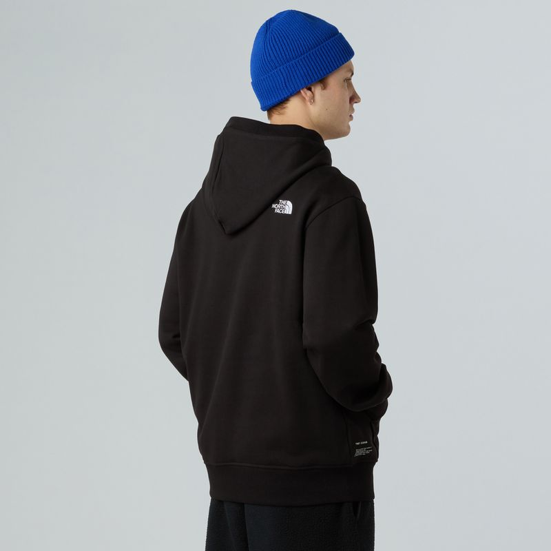 Férfi pulóver The North Face Icon Relaxed kapucnis fekete 3