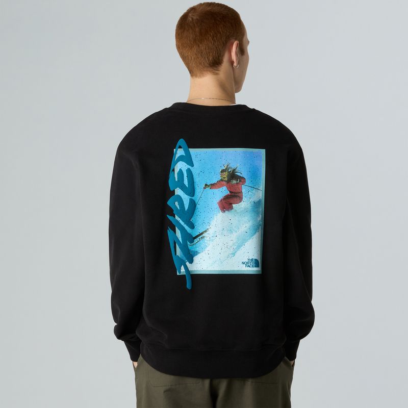 Férfi pulóver The North Face NSE Slopes Relaxed Crew graphite black 3