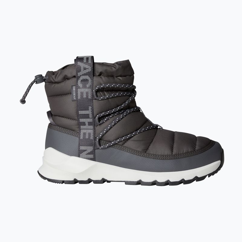 Női téli csizma The North Face Thermoball Lace Up WP anthracite grey/white ash