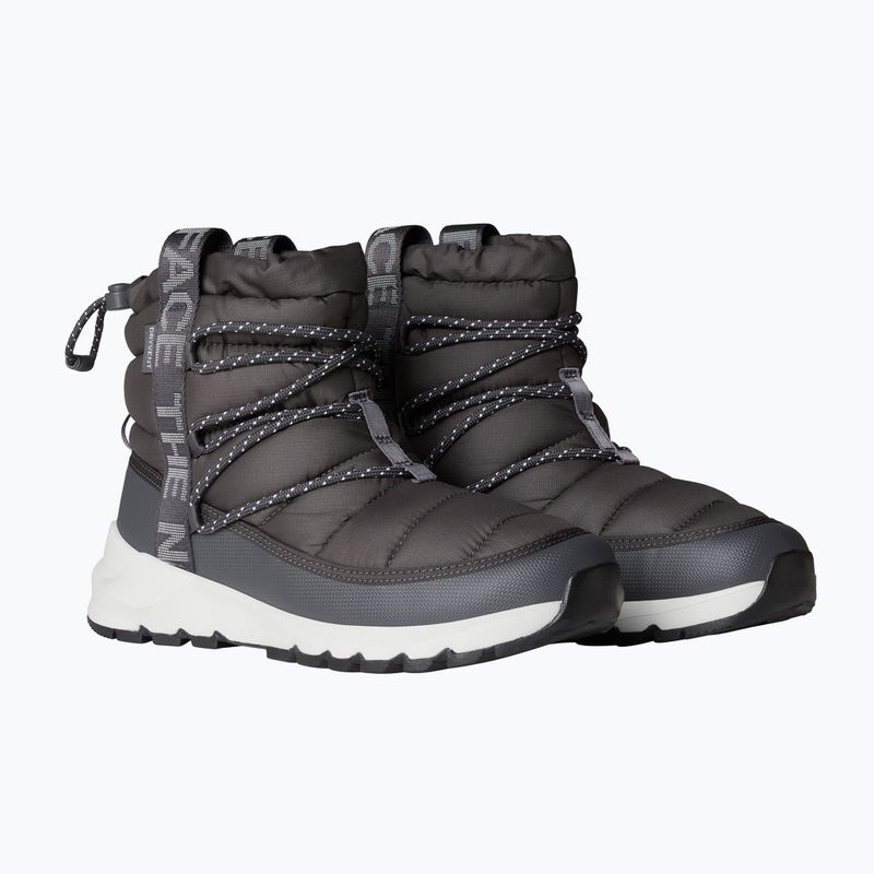Női téli csizma The North Face Thermoball Lace Up WP anthracite grey/white ash 2