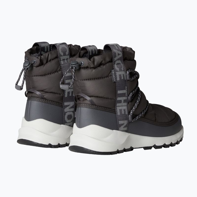 Női téli csizma The North Face Thermoball Lace Up WP anthracite grey/white ash 3