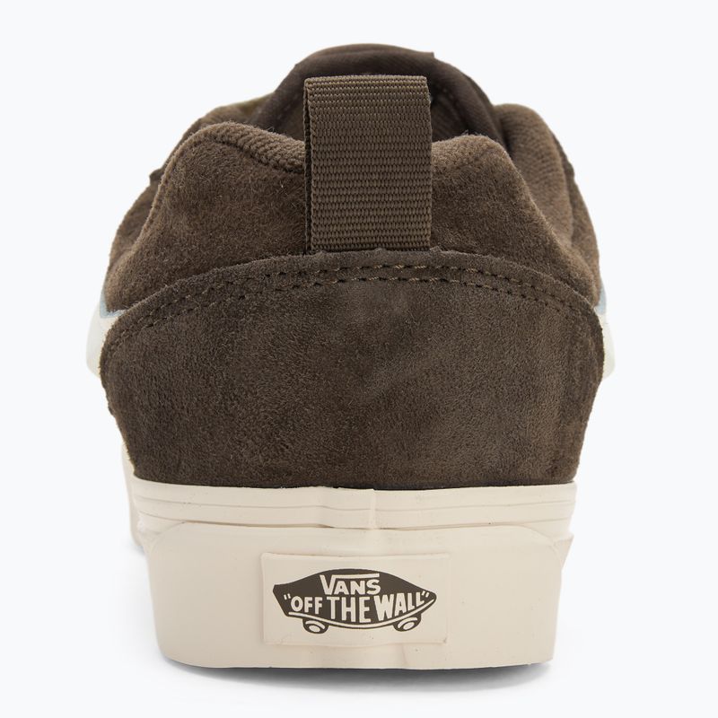 Vans Knu Skool disznó szarvasbőr szén barna cipő 6