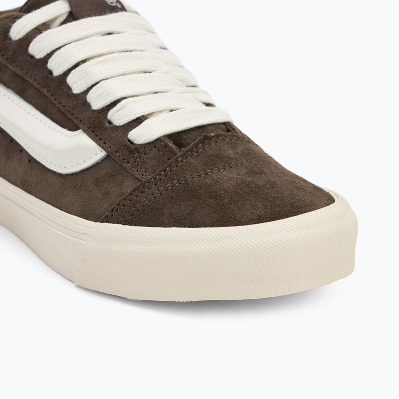 Vans Knu Skool disznó szarvasbőr szén barna cipő 7