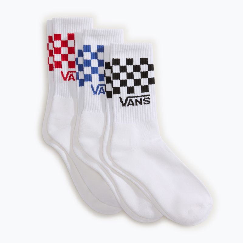 Zokni Vans Classic Check Crew 3 pairs white 2