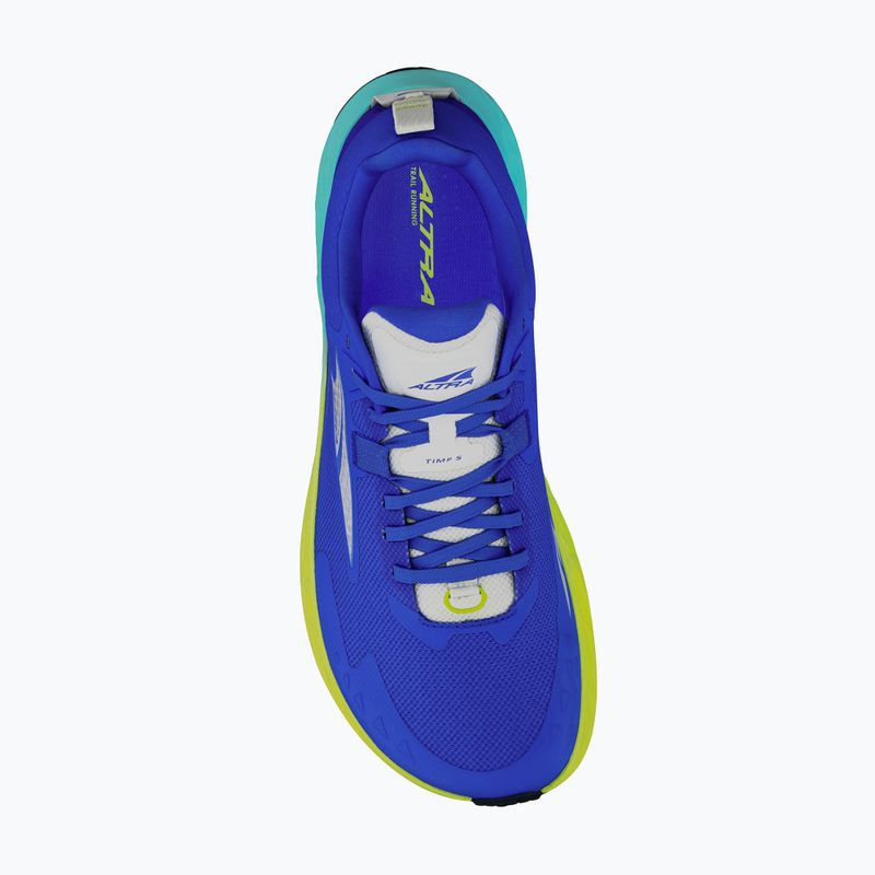 Férfi Altra Timp 5 kék/lime futócipő 4