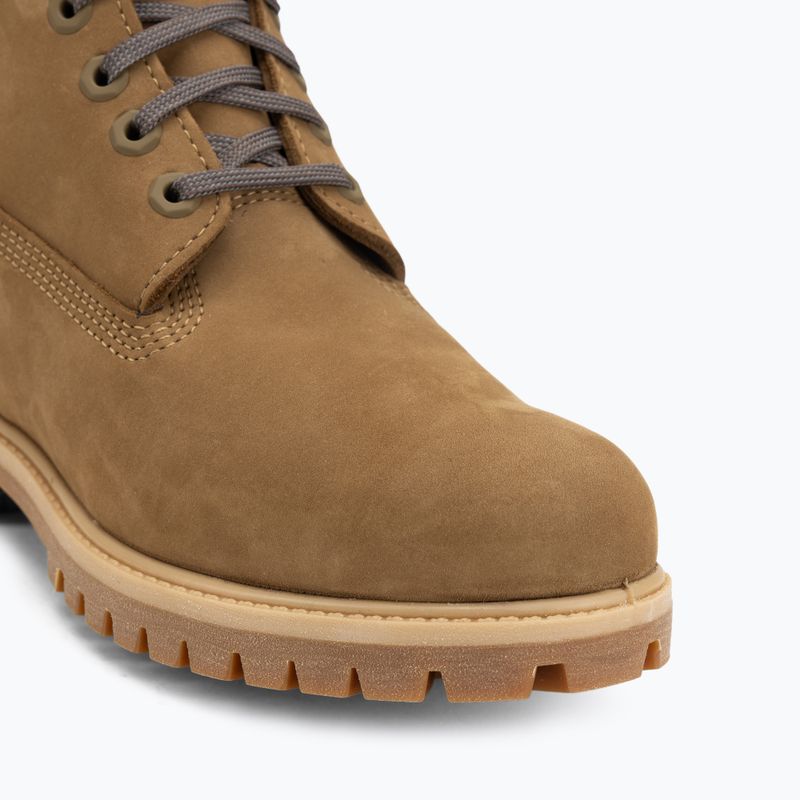 Férfi bakancs Timberland Premium 6 Inch Lace Up Waterproof olive nubuck/dark brown 7
