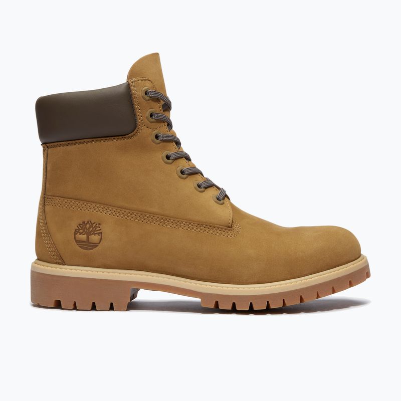 Férfi bakancs Timberland Premium 6 Inch Lace Up Waterproof olive nubuck/dark brown 8