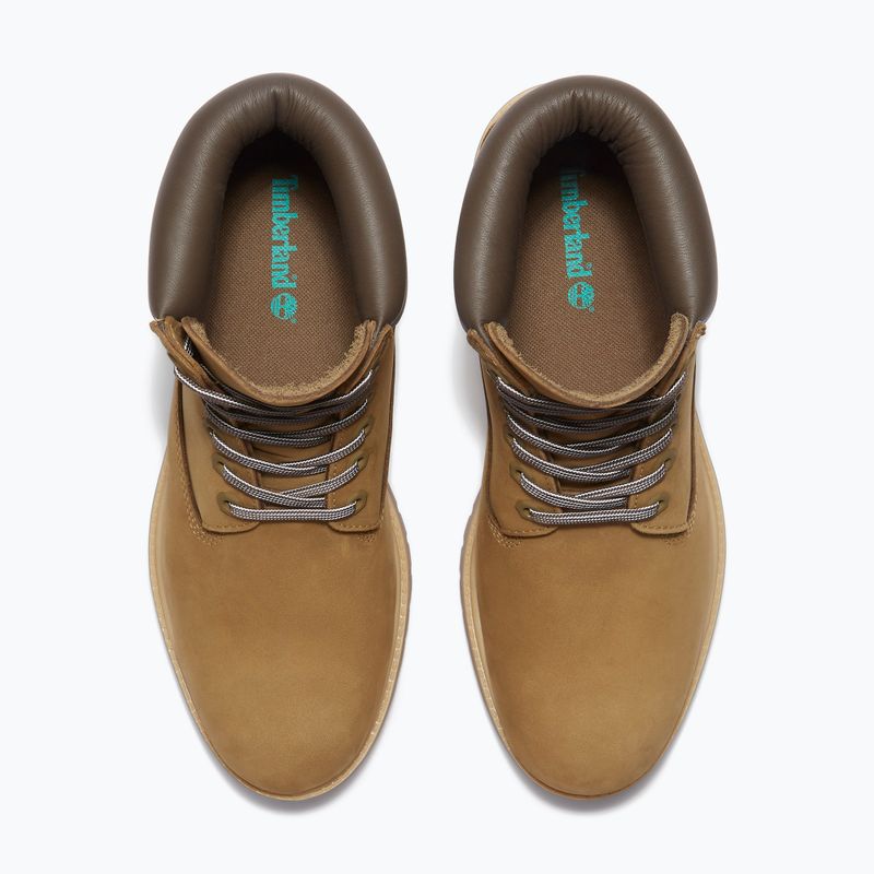 Férfi bakancs Timberland Premium 6 Inch Lace Up Waterproof olive nubuck/dark brown 11