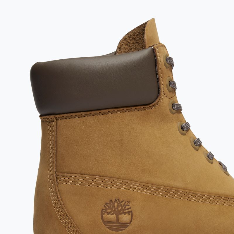 Férfi bakancs Timberland Premium 6 Inch Lace Up Waterproof olive nubuck/dark brown 13