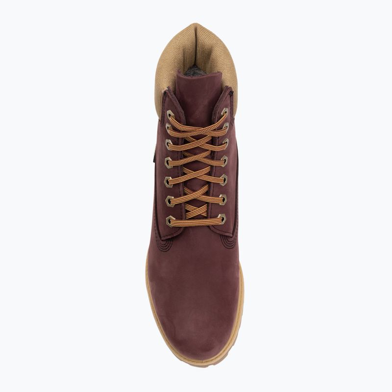 Férfi bakancsok Timberland Premium 6 Inch Lace Up Waterproof burgundy olive 5