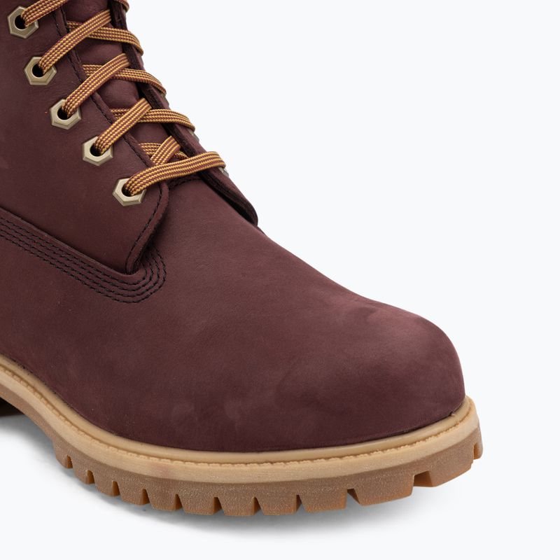 Férfi bakancsok Timberland Premium 6 Inch Lace Up Waterproof burgundy olive 7