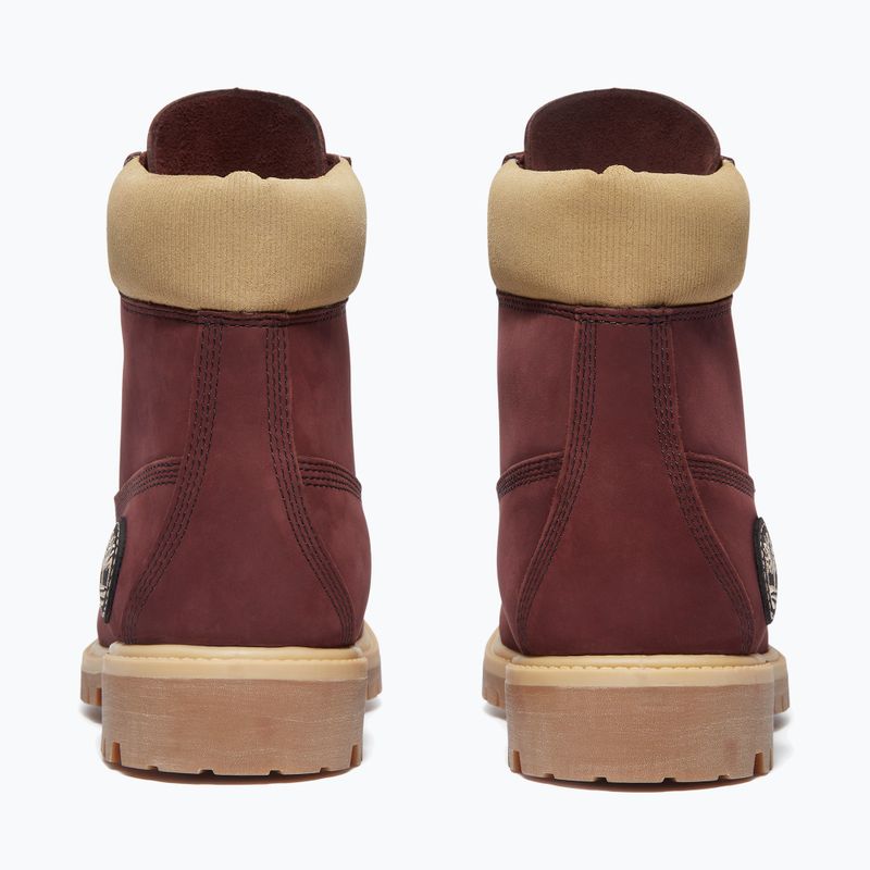 Férfi bakancsok Timberland Premium 6 Inch Lace Up Waterproof burgundy olive 4
