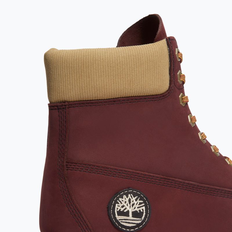 Férfi bakancsok Timberland Premium 6 Inch Lace Up Waterproof burgundy olive 8