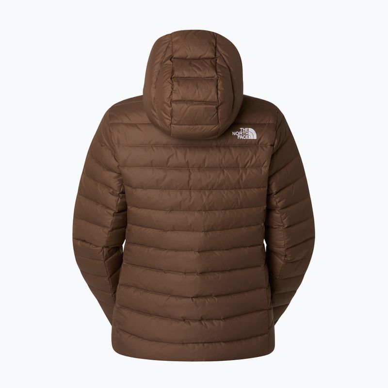Női pehelypaplan The North Face Down Hooded füstös barna 6