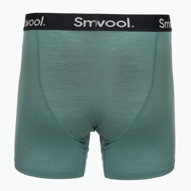Férfi termoaktív boxeralsó Smartwool Everyday Merino Boxer Brief Boxed black dusty teal 2
