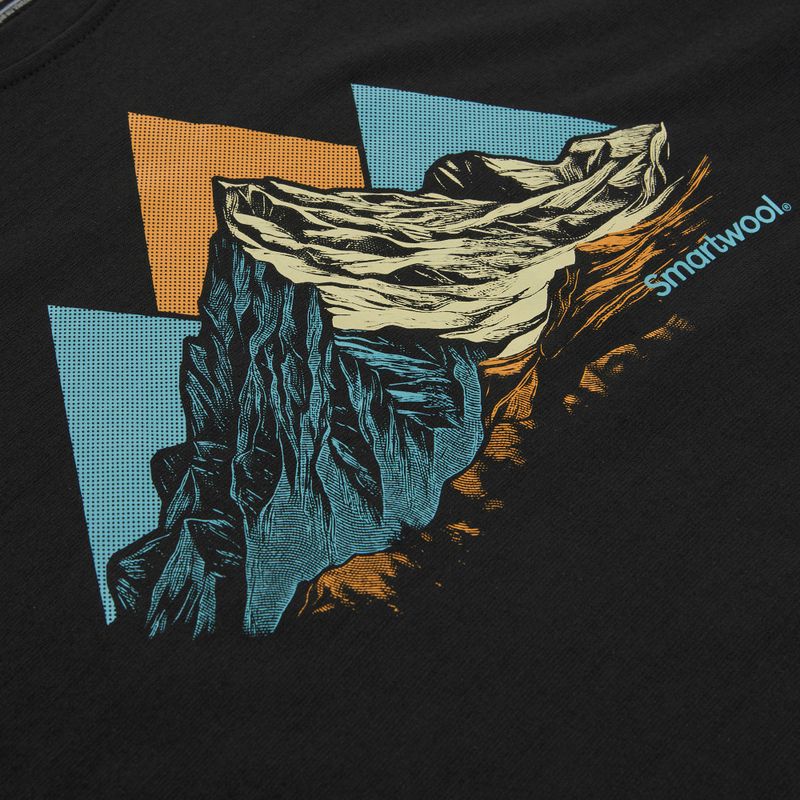 Férfi póló Smartwool Peak Bagger Active SS Graphic Tee black 3