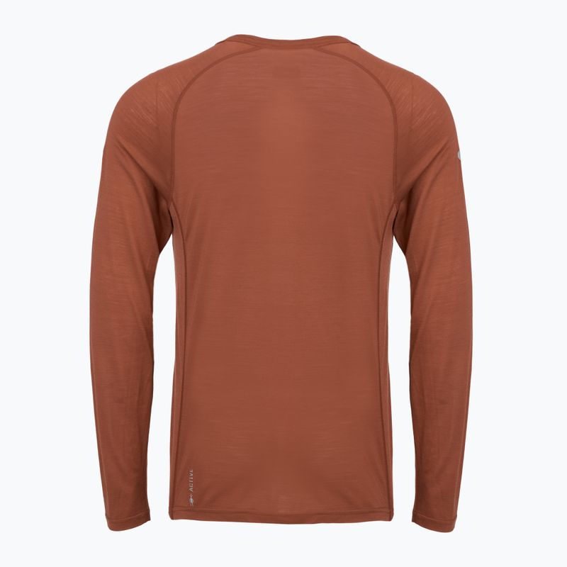 Férfi termoaktív hosszú ujjú felső Smartwool Merino Sport 120 burnt sienna 2