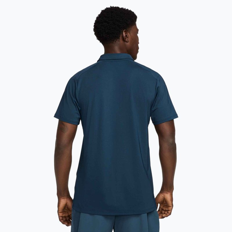 Férfi Nike Court Dri-Fit Advantage tenisz póló póló armory navy / fehér / fehér 3