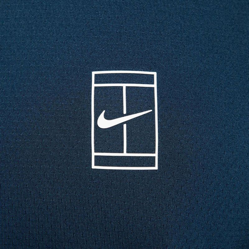 Férfi Nike Court Dri-Fit Advantage tenisz póló póló armory navy / fehér / fehér 6