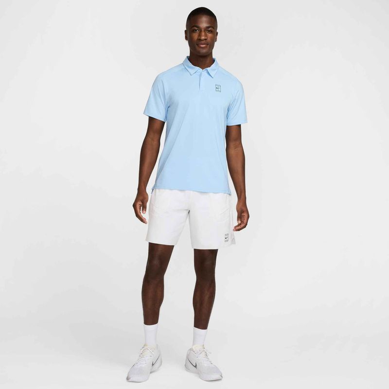 Férfi Nike Court Dri-Fit Advantage 8" tenisznadrág fehér/fekete 2