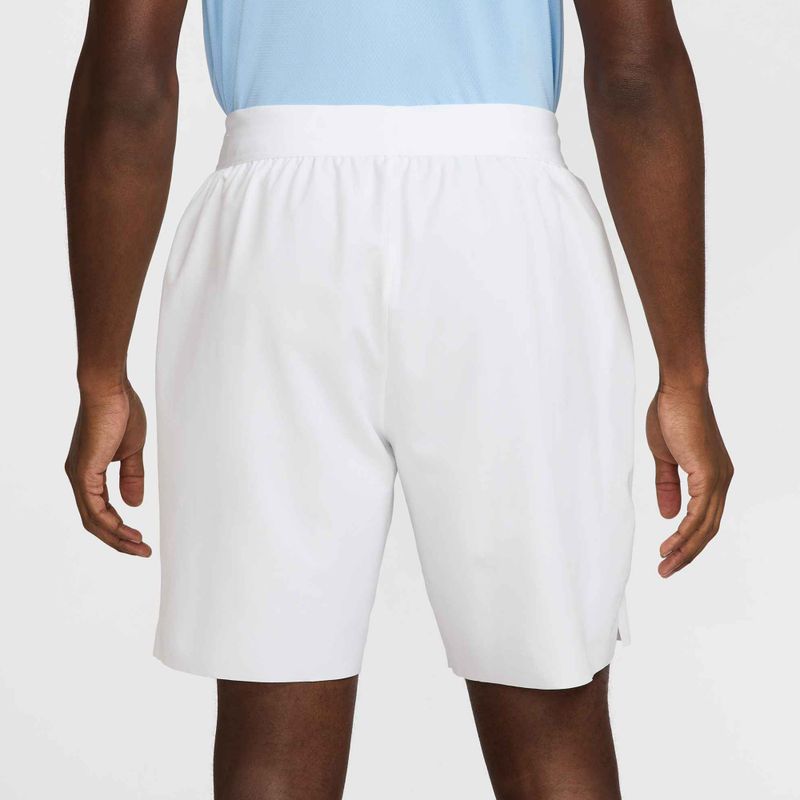 Férfi Nike Court Dri-Fit Advantage 8" tenisznadrág fehér/fekete 4
