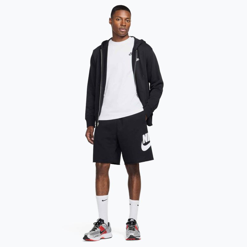 Férfi Nike Club rövidnadrág fekete/fekete/fehér 2