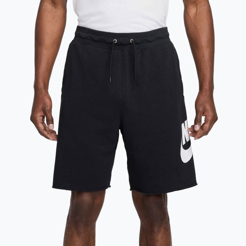 Férfi Nike Club rövidnadrág fekete/fekete/fehér 4