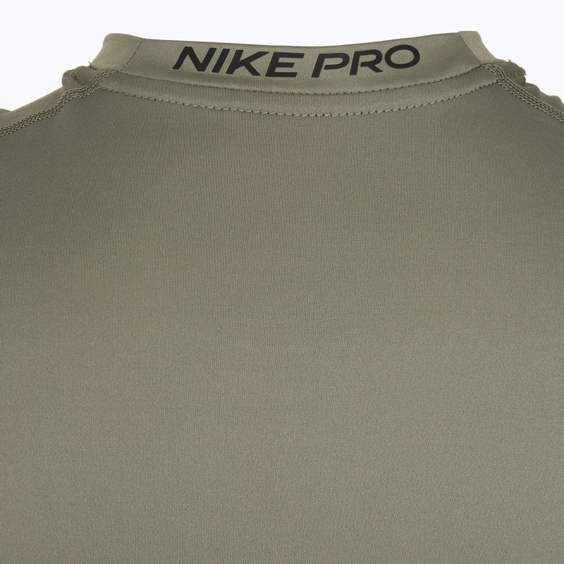 Férfi edzőpóló Nike Pro Dri-Fit ujjatlan felső világos hadsereg/fekete 10