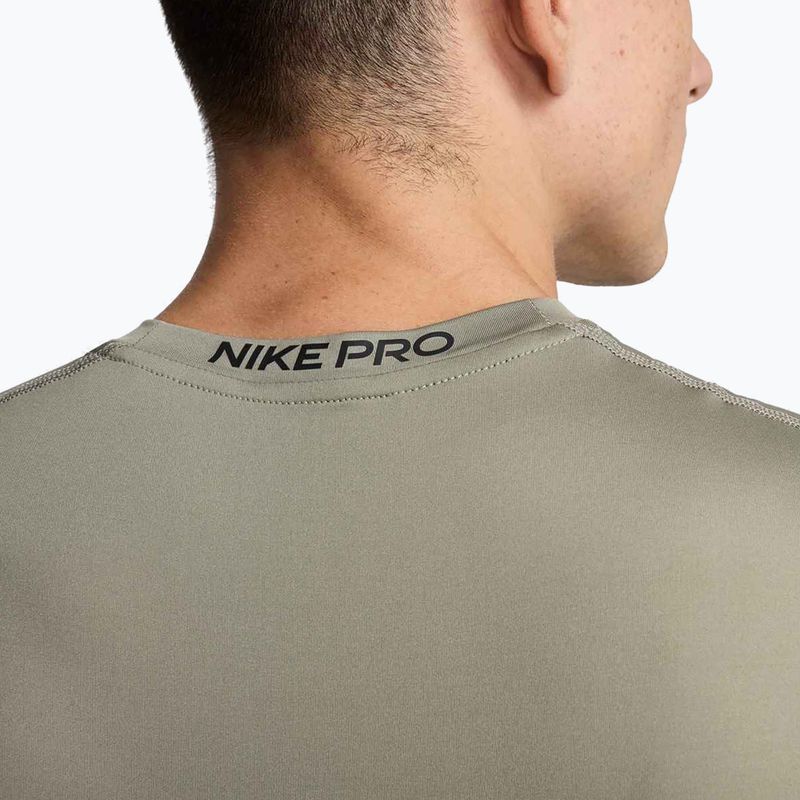 Férfi edzőpóló Nike Pro Dri-Fit ujjatlan felső világos hadsereg/fekete 5