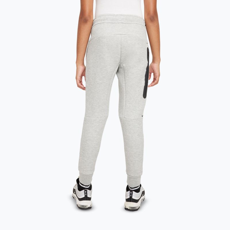 Gyerek nadrág Nike Sportswear Tech Fleece dark grey heather/black/black 3