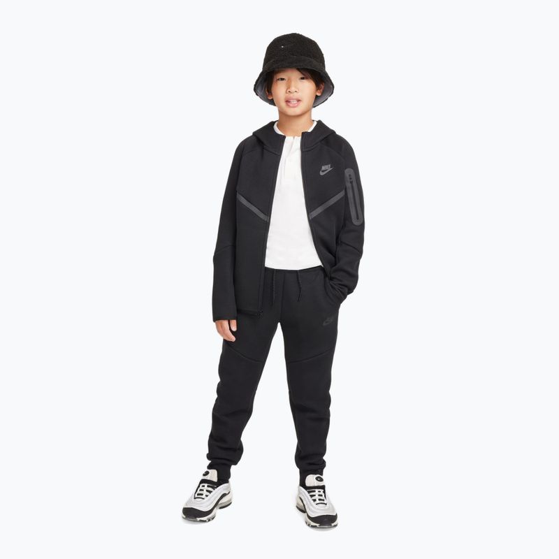 Gyerekpulóver Nike Sportswear Tech Fleece Full Zip black/black/black 2