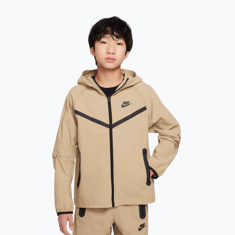 Nike Tech Woven gyermek dzseki ejtőernyő bézs/ernyő bézs/fekete
