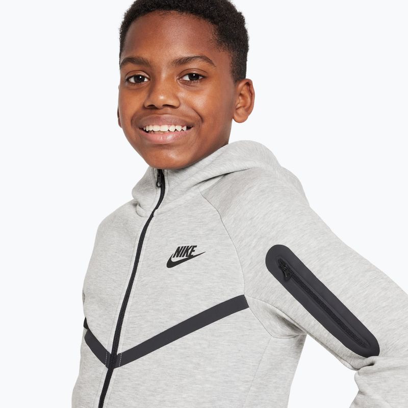 Gyerekpulóver Nike Sportswear Tech Fleece dark grey heather/black/black 4
